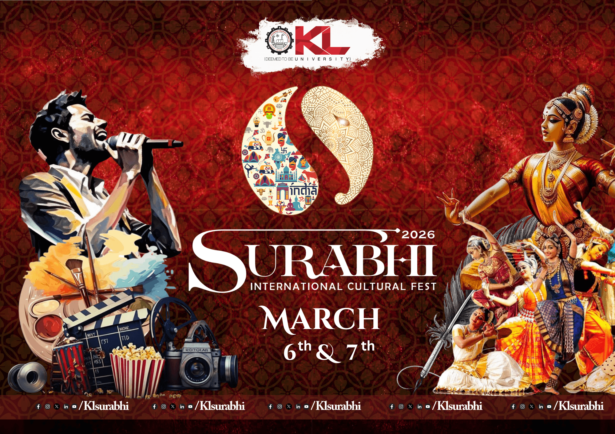 Surabhi International Cultural Fest 2026 Poster
